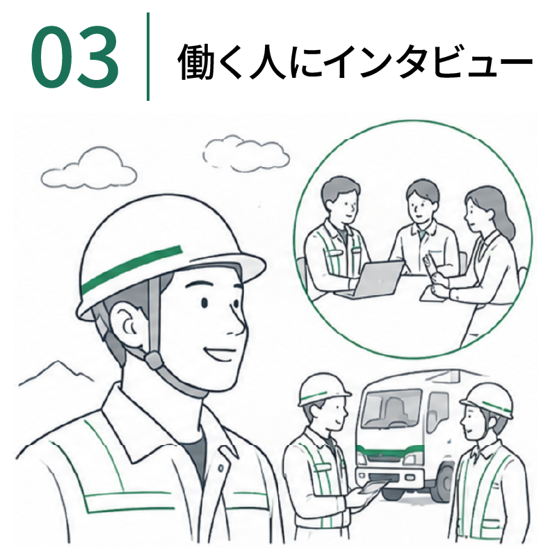 働く人にインタビュー
